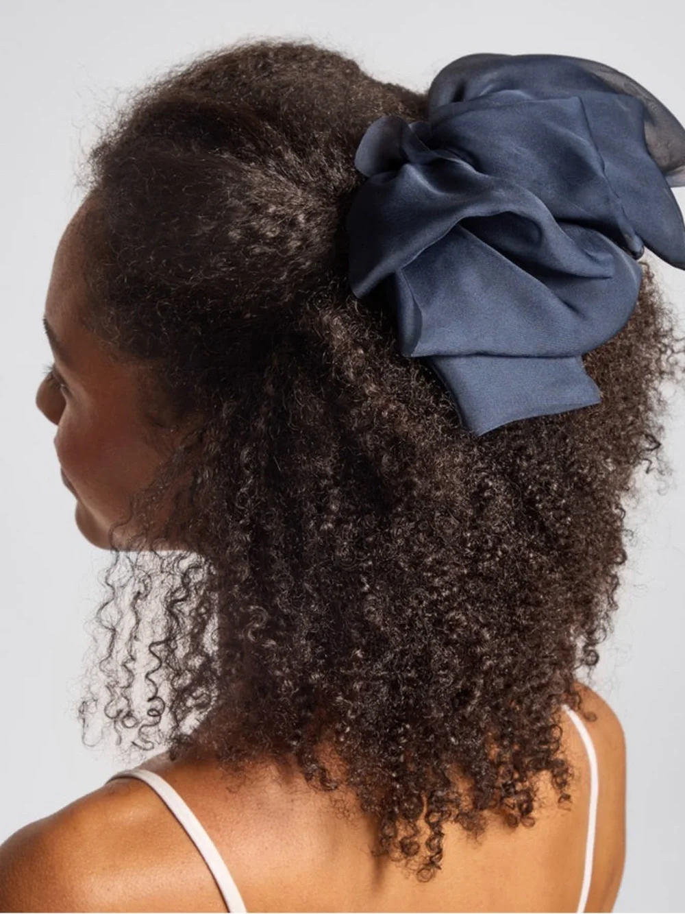 Kitsch Blue Orchid Chiffon Bow Hair Clip